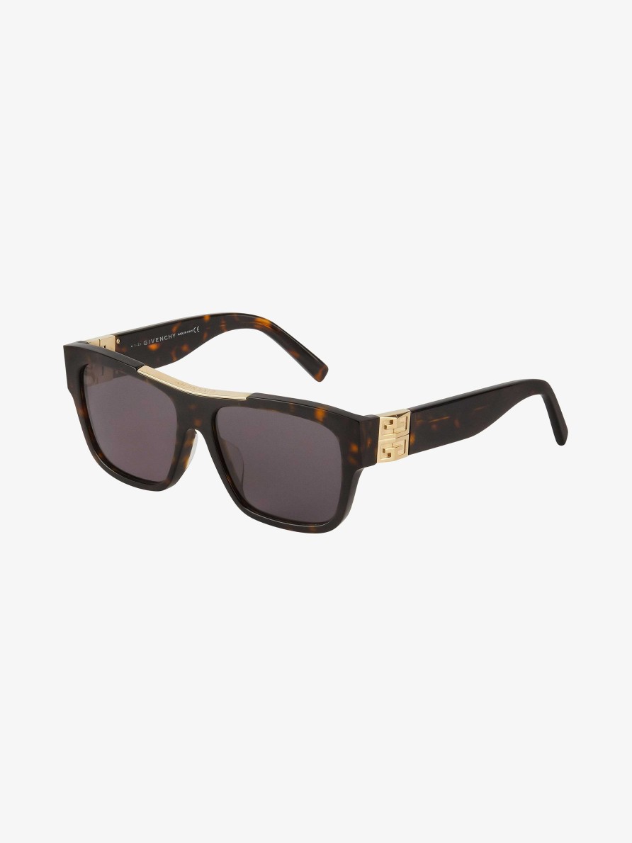 Men Givenchy Sunglasses | 4G Unisex Sunglasses In Acetate Havanna