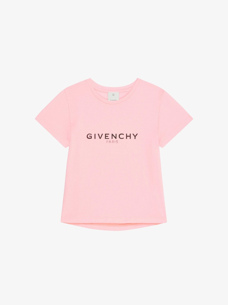 Women Givenchy Girl (4 To 12 Years) | T-Shirt In Printed Jersey Light Pink