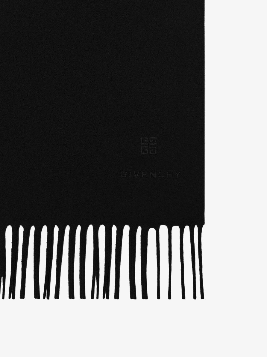 Men Givenchy Scarves & Ties | Scarf In Cashmere Black