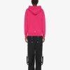 Women Givenchy Sweatshirts & Hoodies | Hoodie In Fleece With Givenchy Daisy Cyclamen