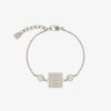 Women Givenchy Jewelry | 4G Bracelet In Metal With Crystals Silvery