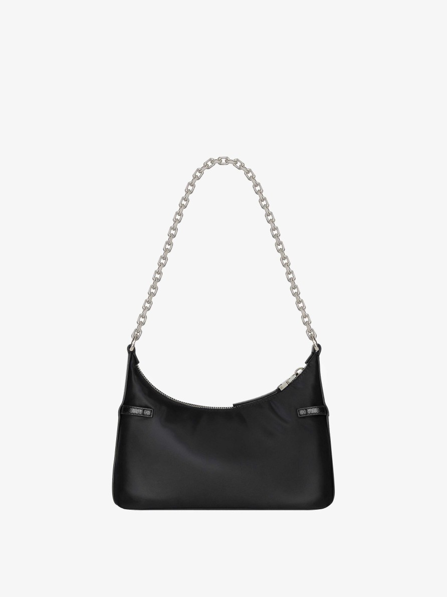 Women Givenchy Voyou | Voyou Party Bag In Nylon Satin Black