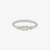 Women Givenchy Jewelry | G Cube Bracelet In Leather And Metal Silvery