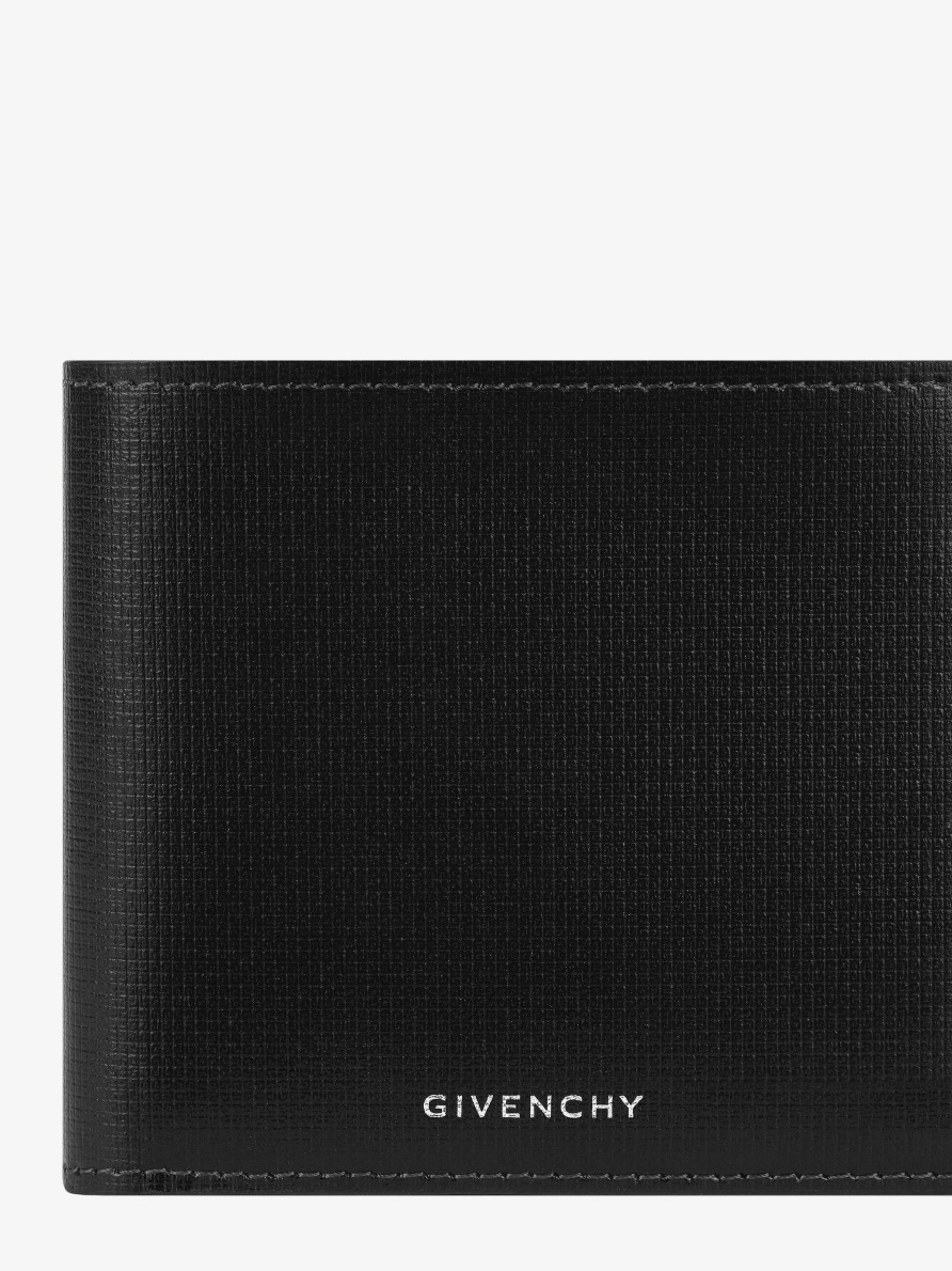 Men Givenchy Small Leather Goods | Wallet In 4G Classic Leather Black