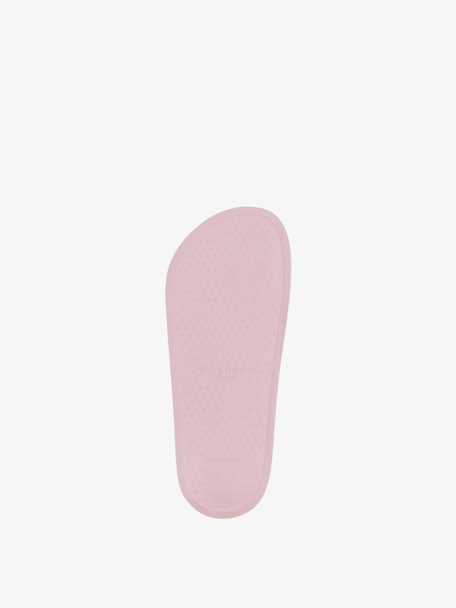 Women Givenchy Slides & Sandals | Givenchy Paris Flat Sandals Baby Pink