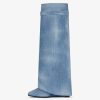 Women Givenchy Boots & Booties | Shark Lock Boots In Washed Denim Medium Blue