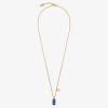 Men Givenchy Jewelry | G Cube Necklace In Metal And Enamel Royal Blue