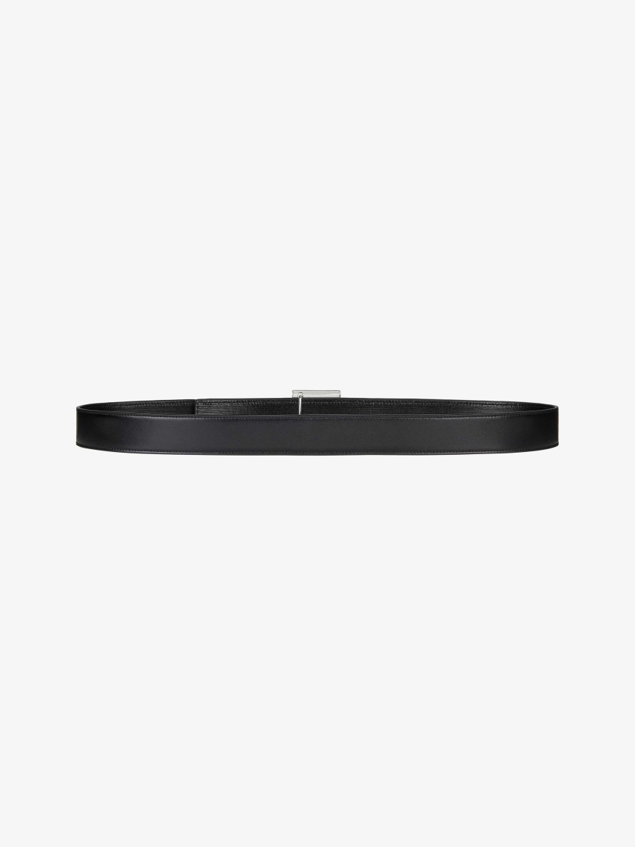 Men Givenchy Belts | 4G Reversible Belt In 4G Classic Leather Black