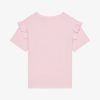 Women Givenchy Girl (4 To 12 Years) | Givenchy Paris T-Shirt In Cotton With Rhinestones Light Pink