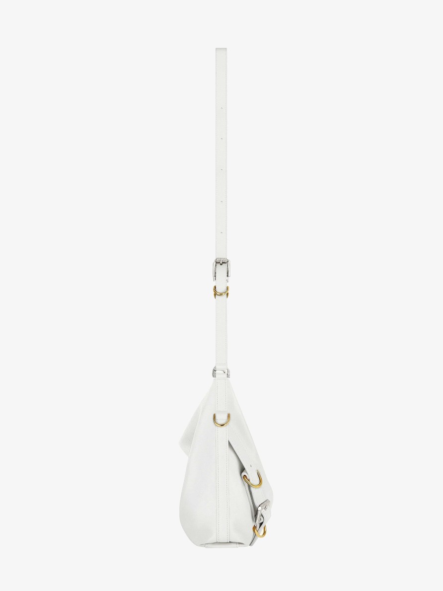 Women Givenchy Voyou | Voyou Crossbody Bag In Leather Ivory