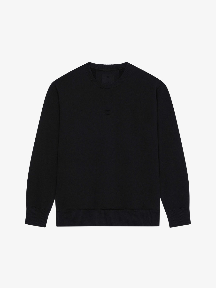 Men Givenchy Sweatshirts & Hoodies | 4G Slim Fit Sweatshirt In Fleece Black