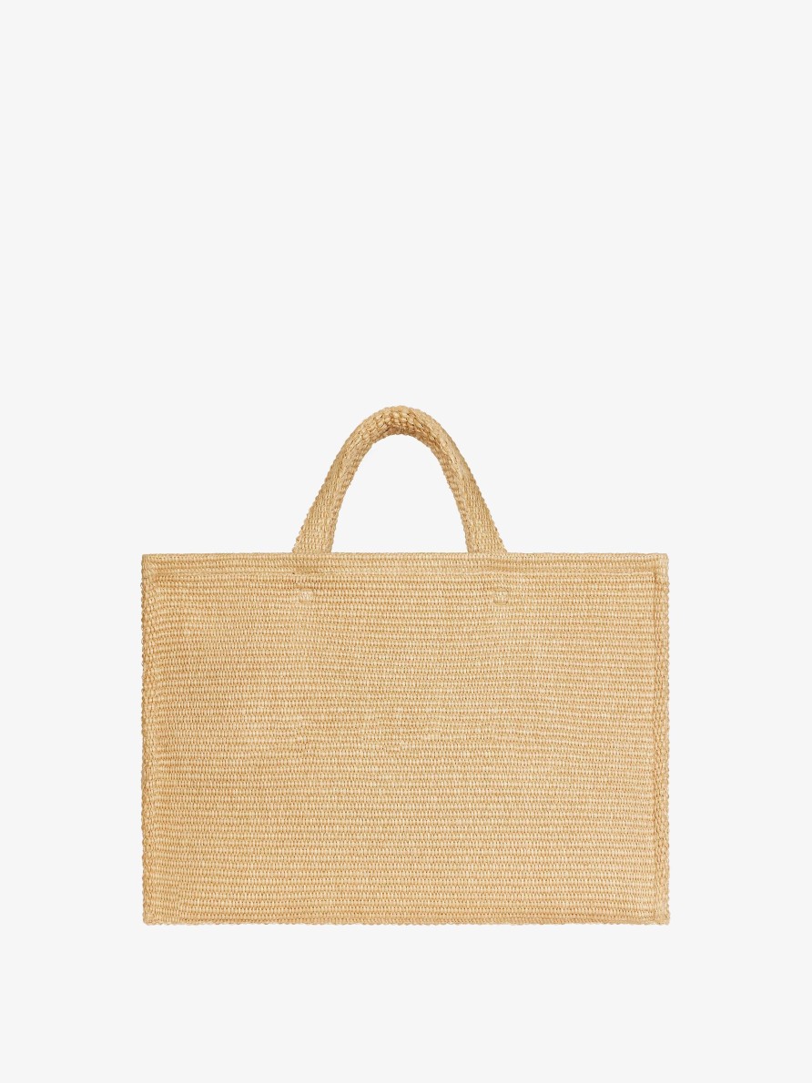 Women Givenchy G-Tote | Large G-Tote Shopping Bag In Raffia Natural