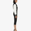 Women Givenchy Outerwear & Blousons | Givenchy Cropped Varsity Jacket In Wool And Leather Black/White