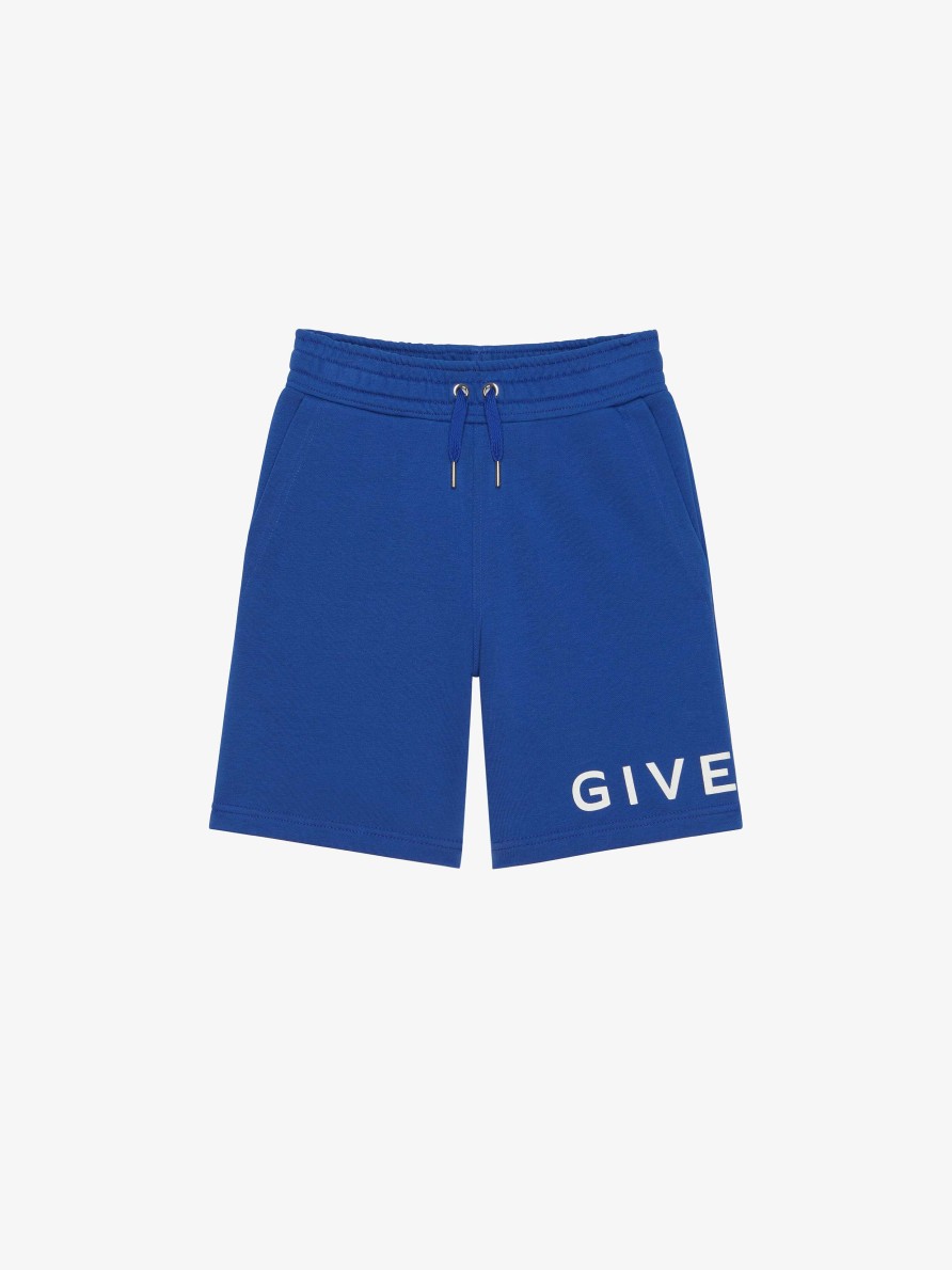 Men Givenchy Boy (4 To 12 Years) | Bermuda Shorts In Fleece Royal Blue