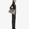 Women Givenchy Voyou | Medium Voyou Bag In Suede Medium Grey