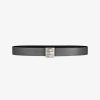 Men Givenchy Belts | 4G Reversible Belt In Leather And 4G Coated Canvas Quartz Grey