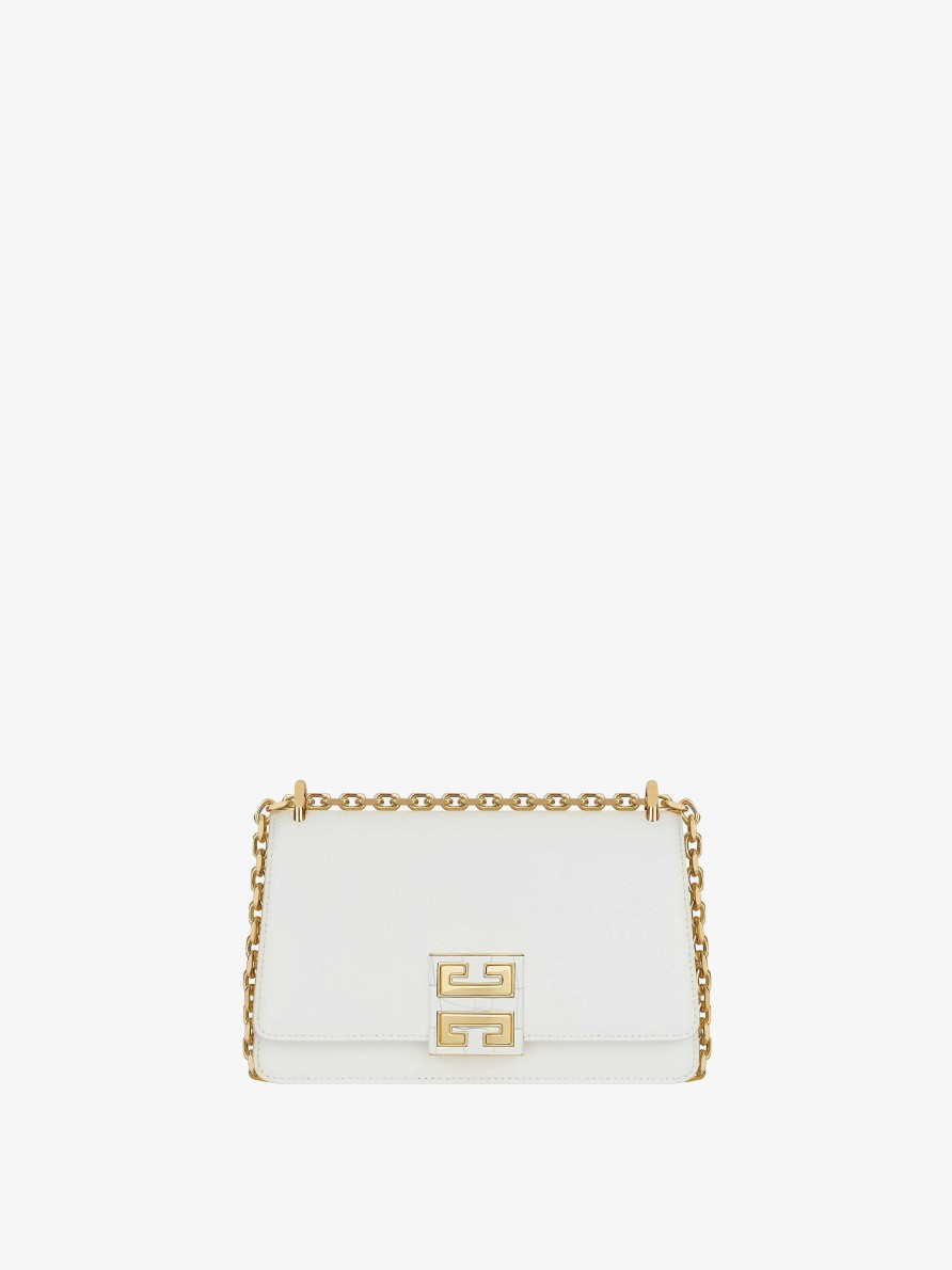 Women Givenchy 4G | Small 4G Bag In Leather With Chain Ivory