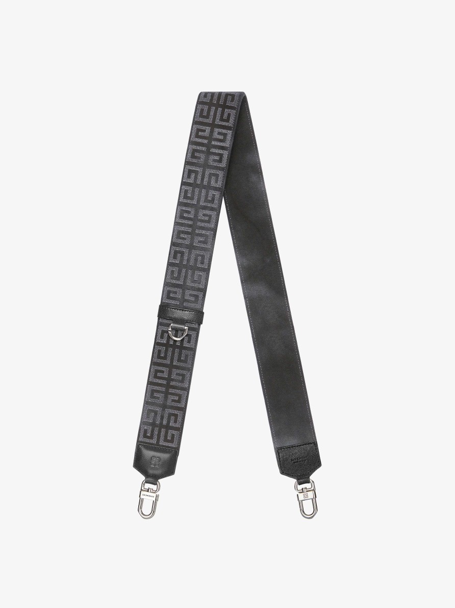 Women Givenchy Other Accessories | Strap In 4G Lurex Embroidery Black