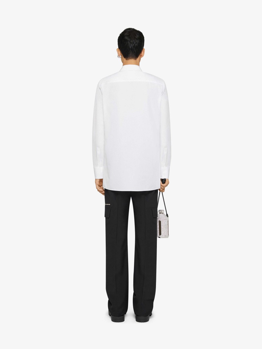 Men Givenchy Shirts | Shirt In Poplin White