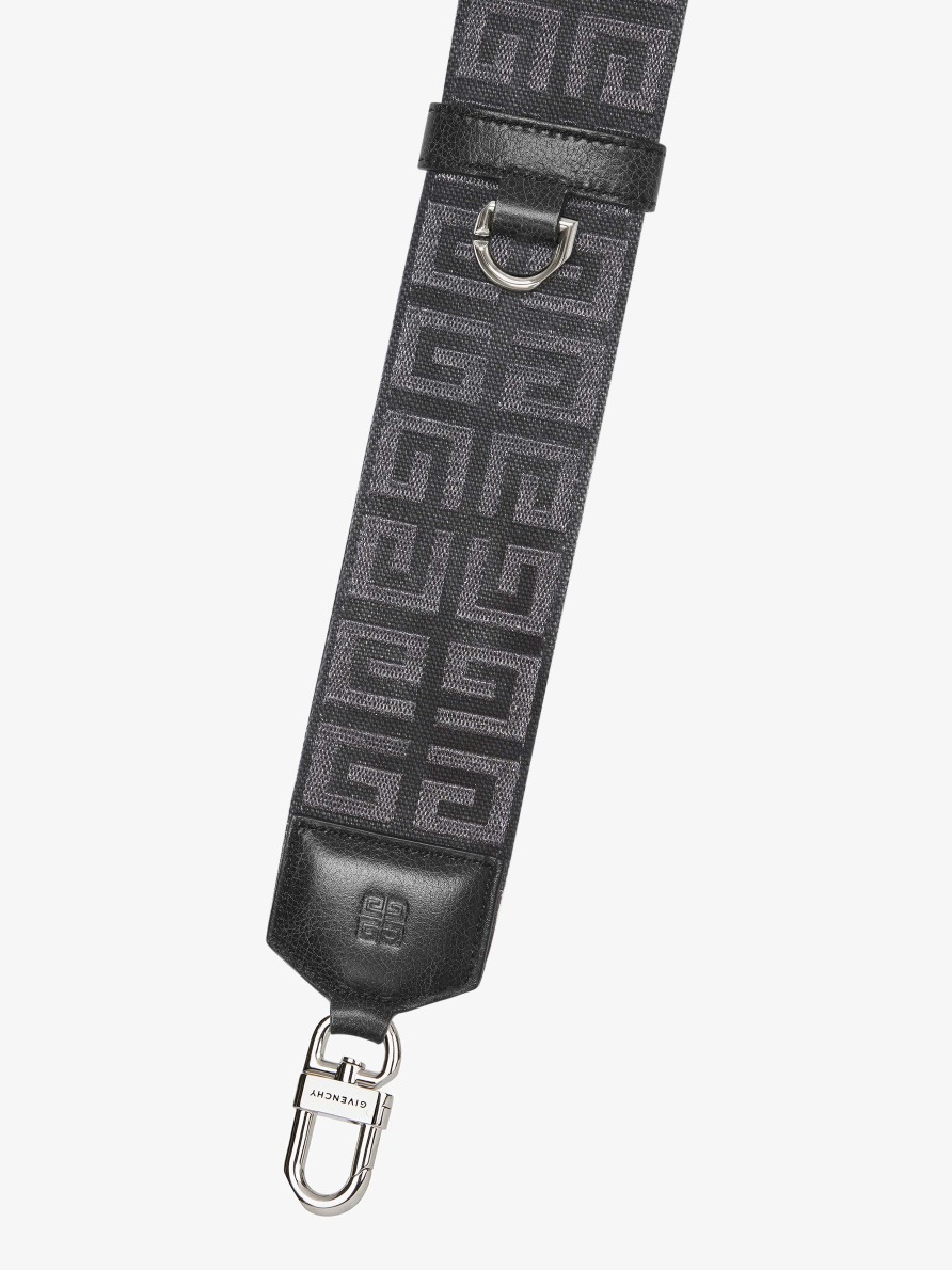 Women Givenchy Other Accessories | Strap In 4G Lurex Embroidery Black