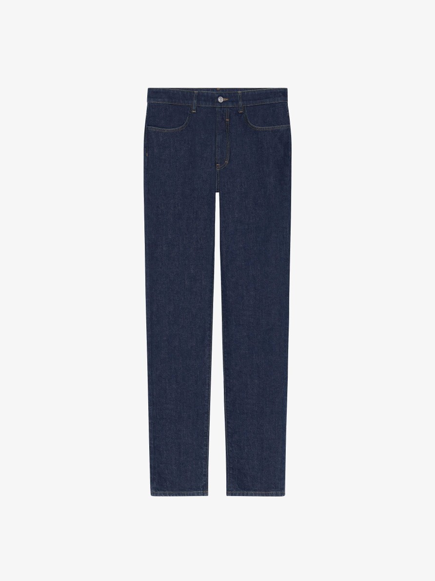 Men Givenchy Pants | Slim Fit Jeans In Denim Indigo Blue