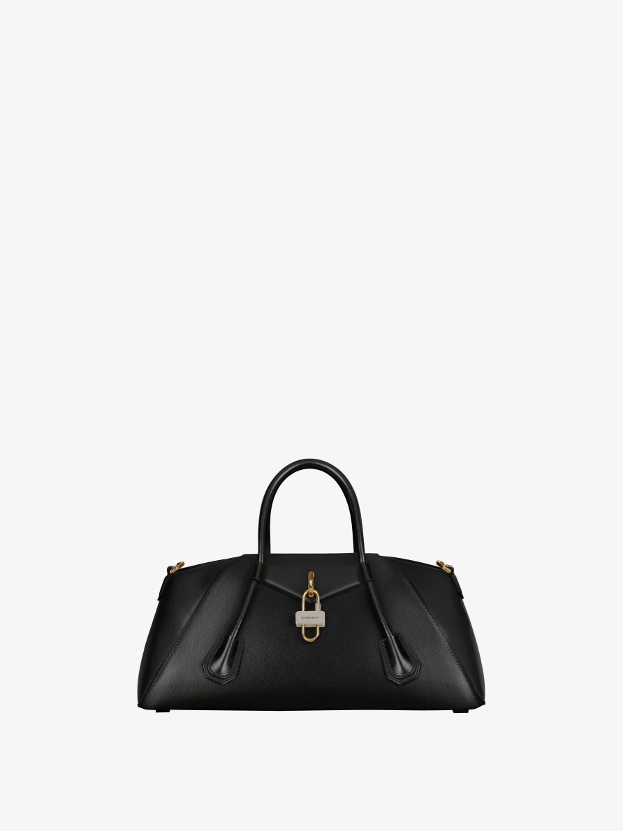 Women Givenchy Antigona | Small Antigona Stretch Bag In Box Leather Black