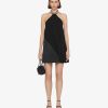 Women Givenchy Dresses | Evening Dress In Crepe And Satin With Pearls And Crystals Black/Beige