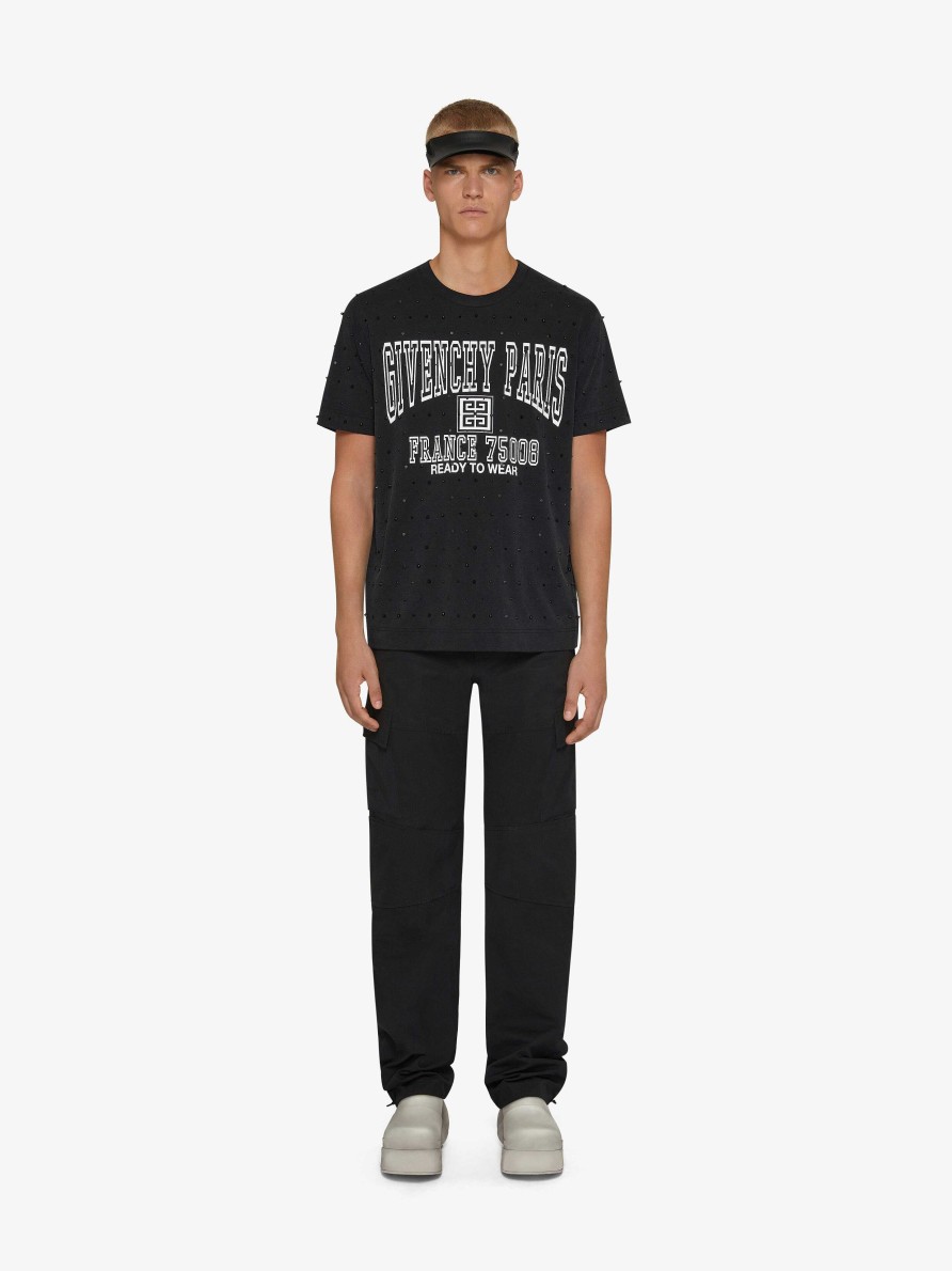 Men Givenchy Pants | Cargo Pants In Cotton Black