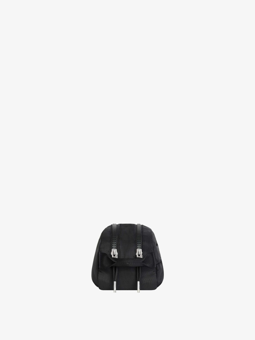 Men Givenchy Small Leather Goods | G-Trek Toilet Pouch In Nylon Black