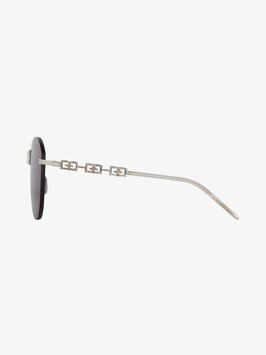 Women Givenchy Sunglasses | 4Gem Unisex Sunglasses In Metal Palladium