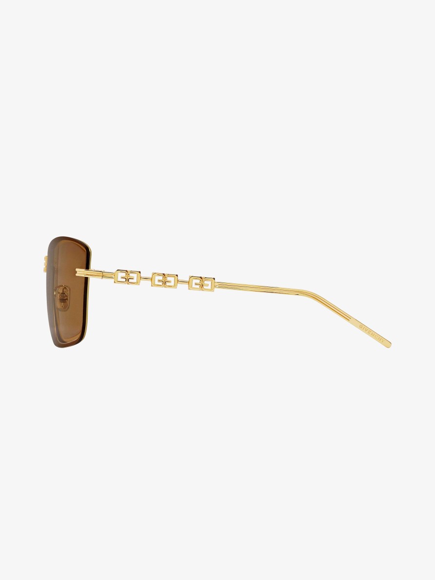 Men Givenchy Sunglasses | 4Gem Unisex Sunglasses In Metal Golden