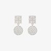 Women Givenchy Jewelry | 4G Earrings In Metal With Crystals Silvery