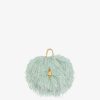 Women Givenchy Mini & Micro Bags | Mini Kenny Bag In Silk With Feathers Celadon