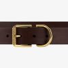 Men Givenchy Belts | Voyou Belt In Leather Dark Brown