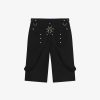 Men Givenchy Pants | Two In One Detachable Pants In Wool With Suspenders Black