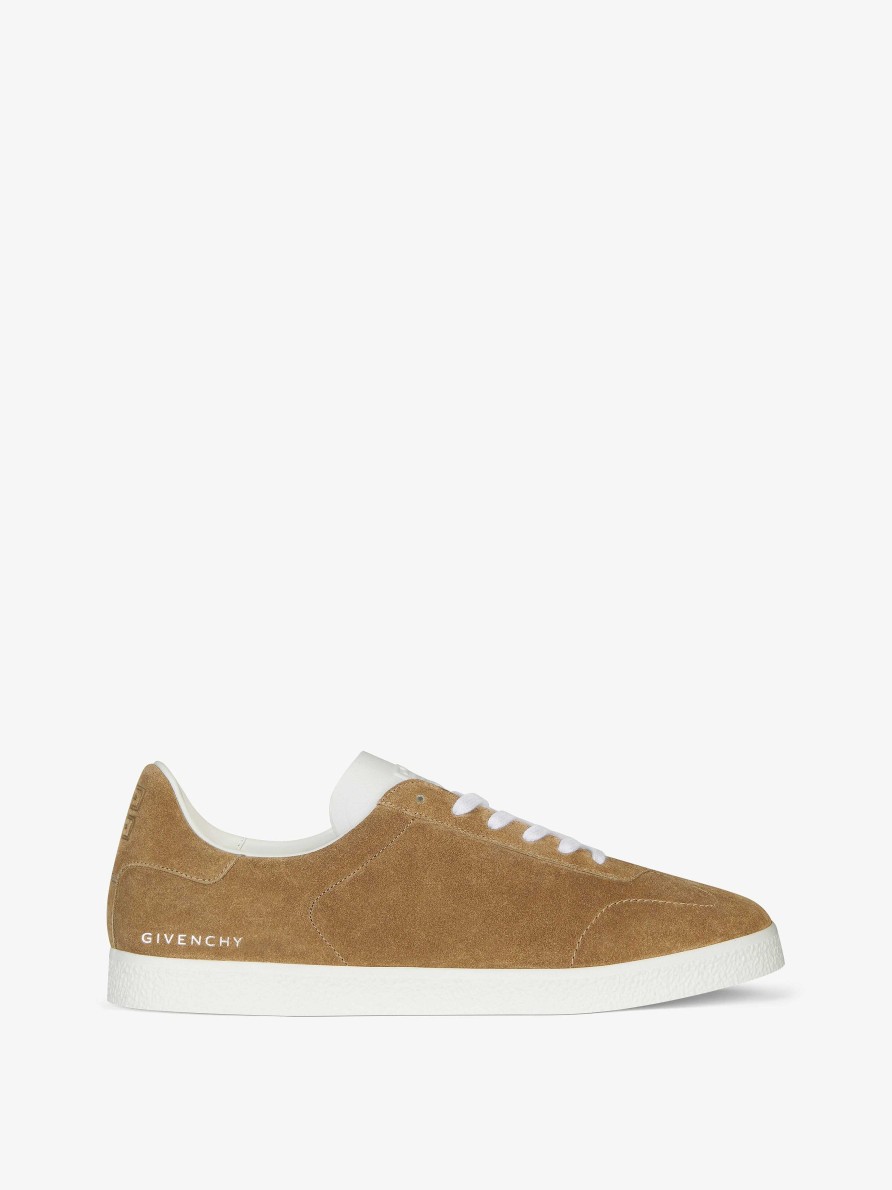 Men Givenchy Sneakers | Town Sneakers In Suede Light Brown