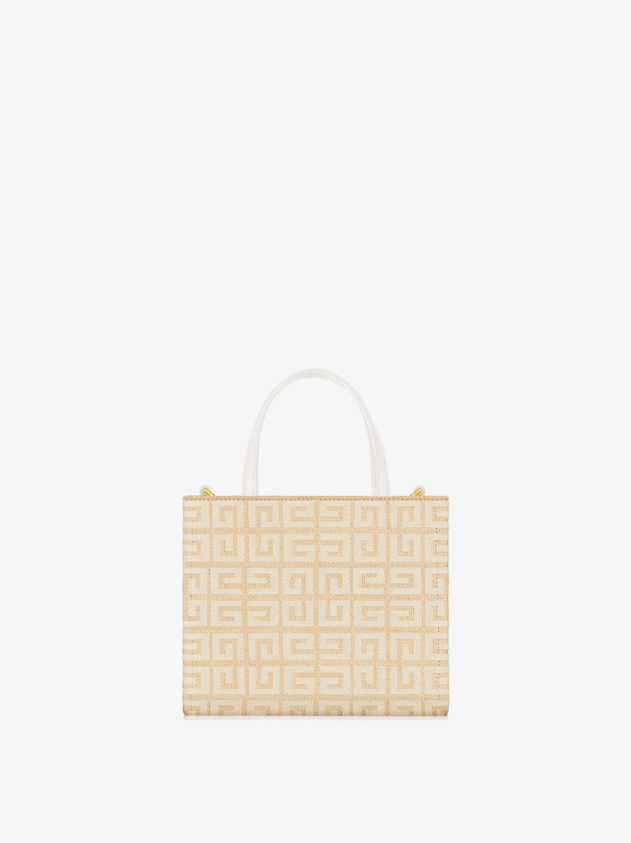 Women Givenchy G-Tote | Mini G-Tote Shopping Bag In 4G Jute Natural