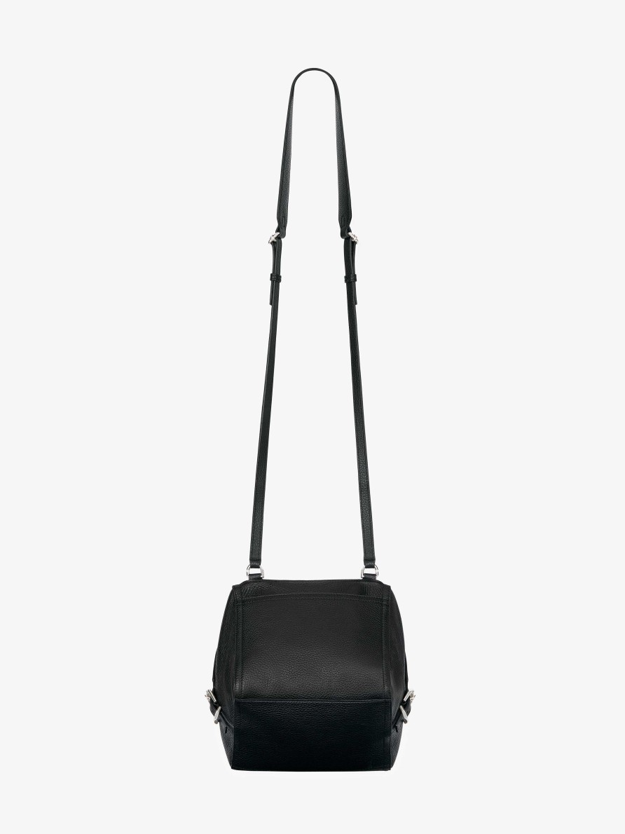 Men Givenchy Pandora | Small Pandora Bag In Grained Leather Black