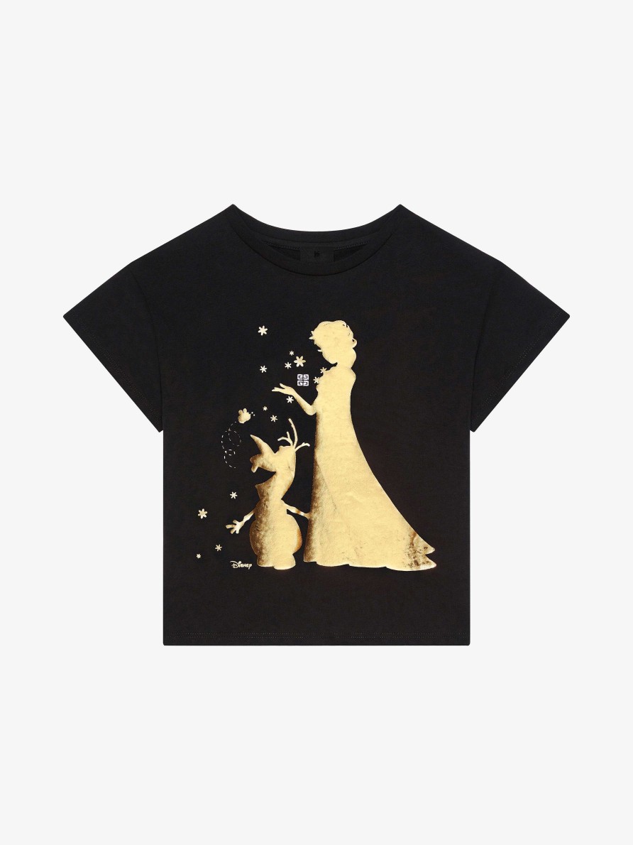 Men Givenchy Boy (4 To 12 Years) | Frozen T-Shirt In Cotton Black