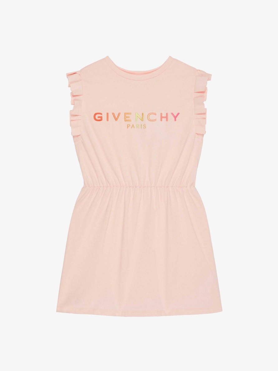 Women Givenchy Girl (4 To 12 Years) | Sleeveless Dress In Jersey Candy Pink