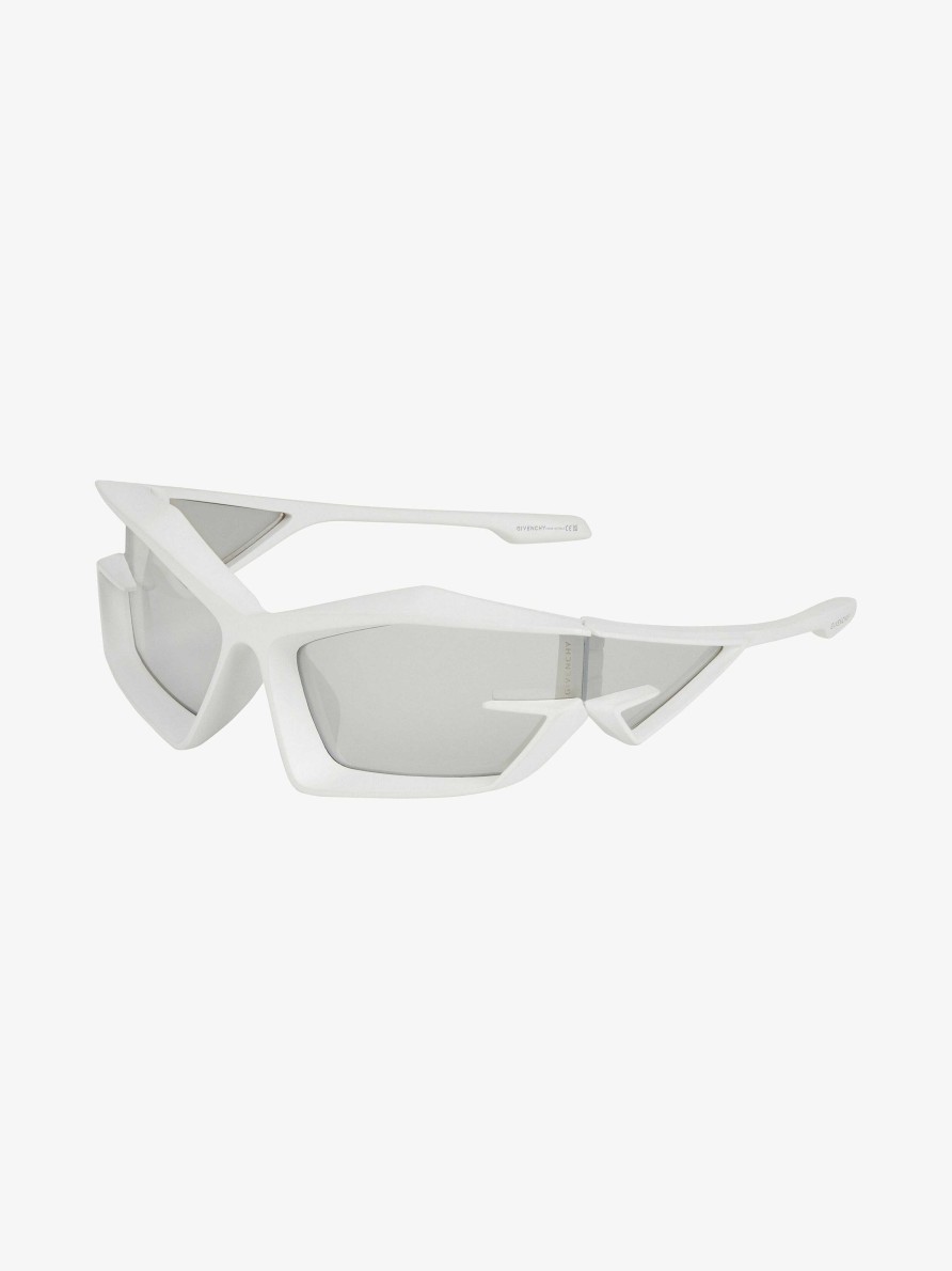 Men Givenchy Sunglasses | Giv Cut Unisex Injected Sunglasses White