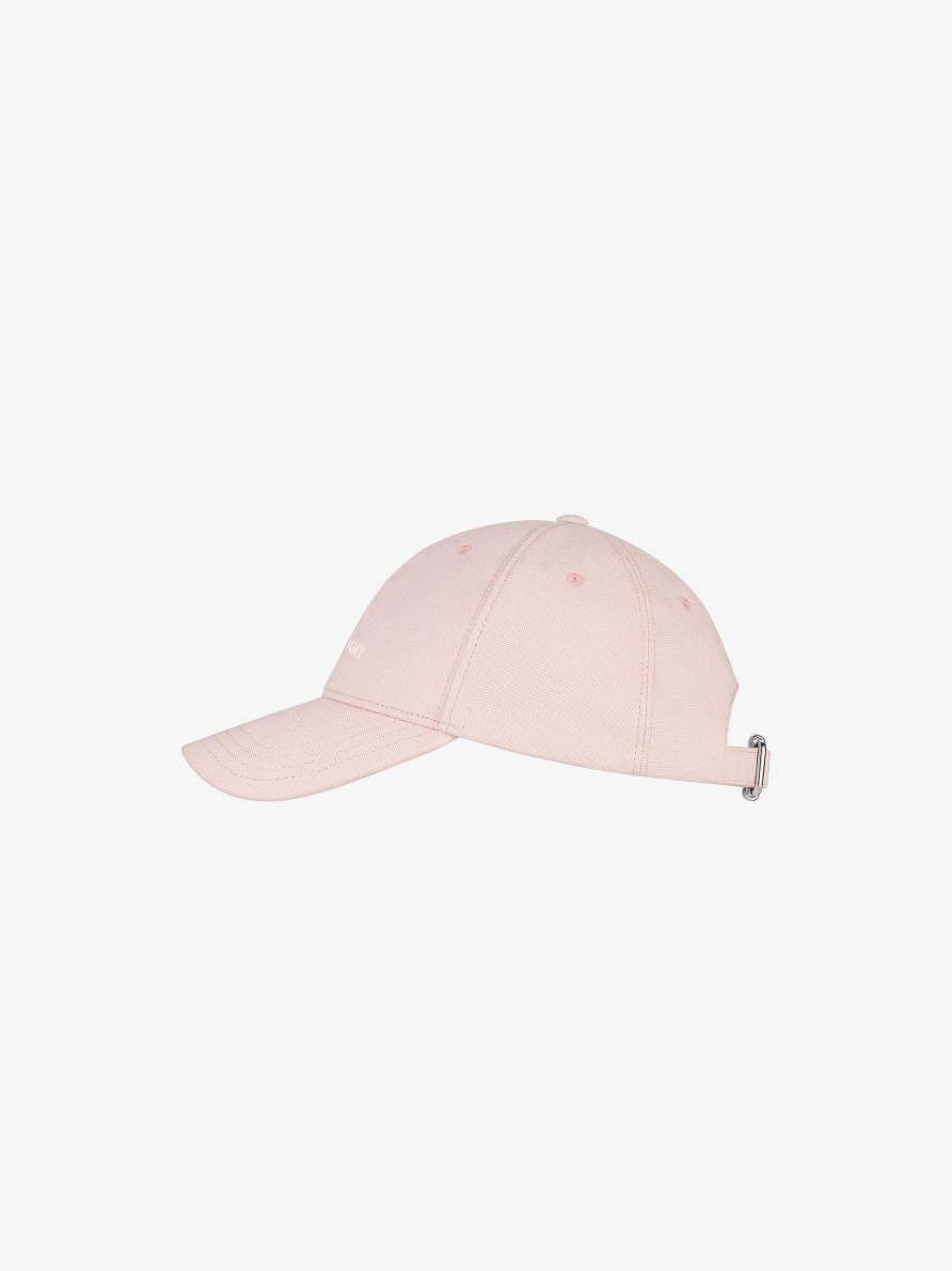 Women Givenchy Other Accessories | Givenchy Embroidered Cap In Cotton Light Pink