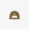 Men Givenchy Beanies & Caps | Givenchy Embroidered Cap In Rip And Repair Cotton Dark Khaki