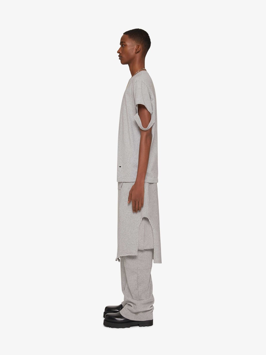 Men Givenchy Pants | Cargo Pants In Jersey Heather Grey