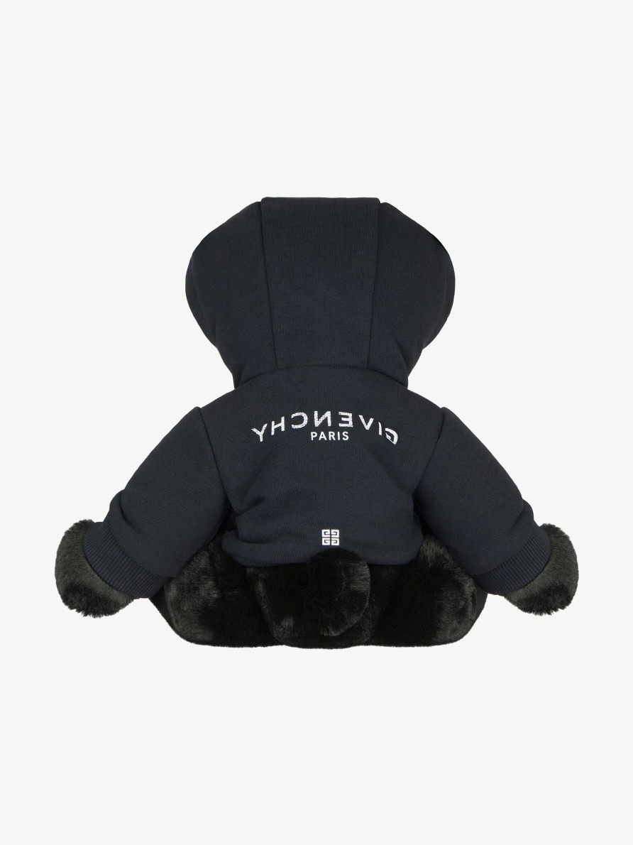 Men Givenchy Boy (4 To 12 Years) | Givenchy Reverse Teddy Bear In Fleece Black