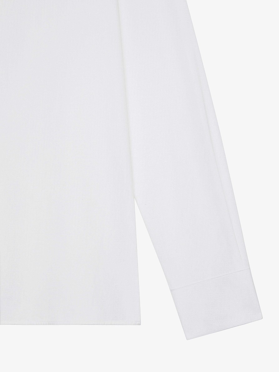 Men Givenchy Shirts | Shirt In 4G Jacquard White