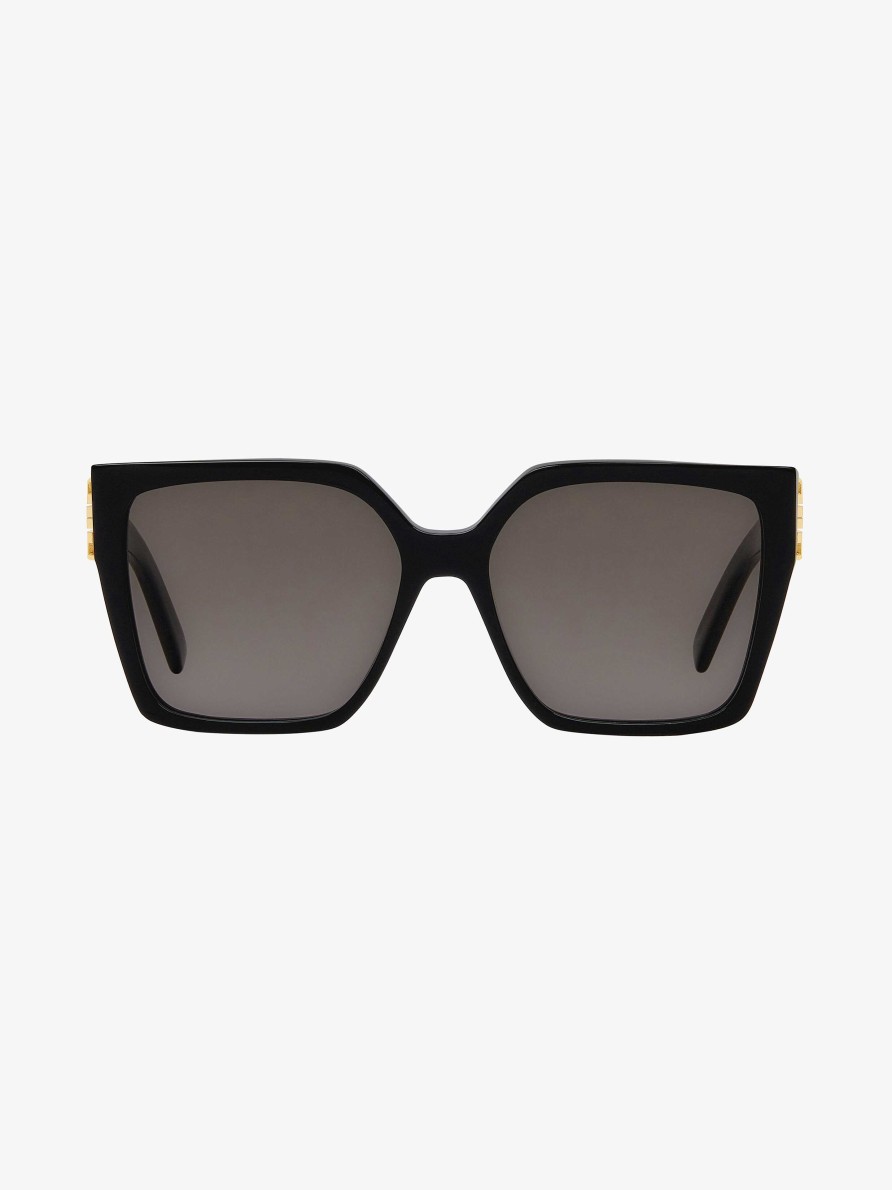 Women Givenchy Sunglasses | 4G Sunglasses In Acetate Black/Grey