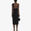 Women Givenchy Dresses | Evening Dress In Crepe And Satin With Pearls And Crystals Black/Silvery