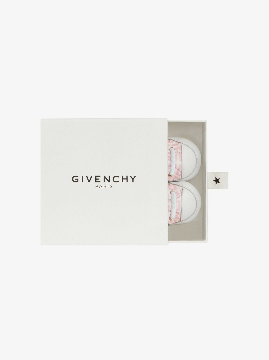 Men Givenchy Baby (1 Month To 3 Years) | Slippers In 4G Jacquard Pale Pink/White