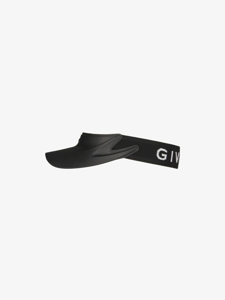 Men Givenchy Beanies & Caps | Givenchy Visor In Gum Black